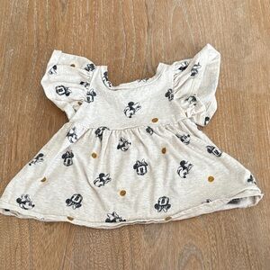 GAP Kids Casual Dress - Cream with Black and Gold Accents